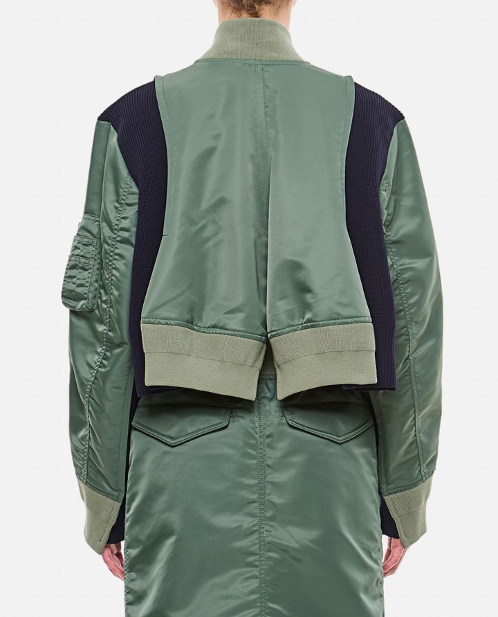 Sacai - NYLON TWILL X KNIT BLOUSON_3