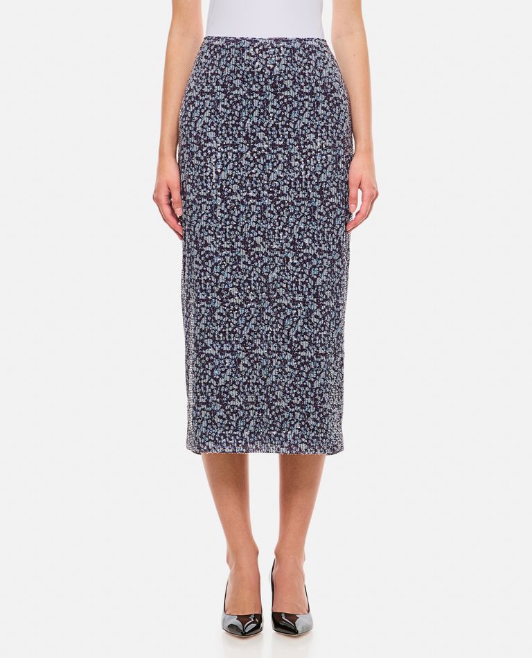 Shop Rotate Birger Christensen Midi Pencil Skirt In Multicolor