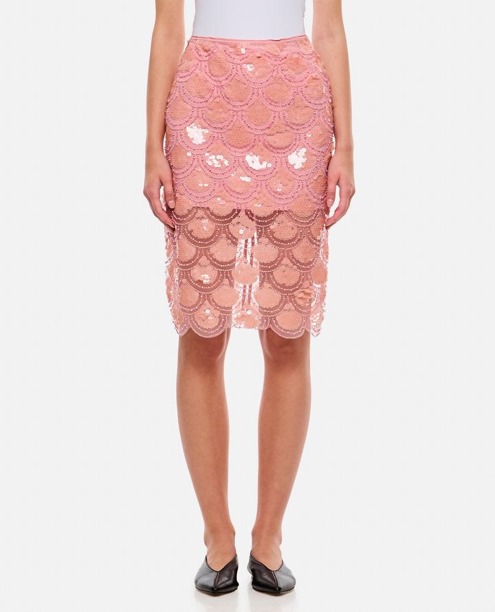 Rotate Birger Christensen - MIDI SKIRT WITH PINK SEQUINS_1