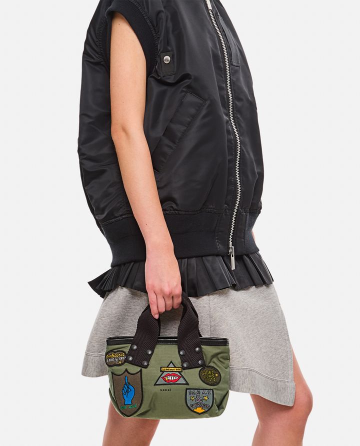 Sacai - SACAI X MARC GONZALES SMALL PATCH TOTE BAG_2