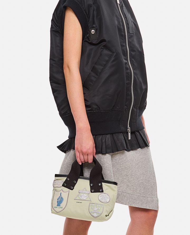 Sacai - BORSA TOTE PICCOLA SACAI X MARC GONZALES CON PATCH_2