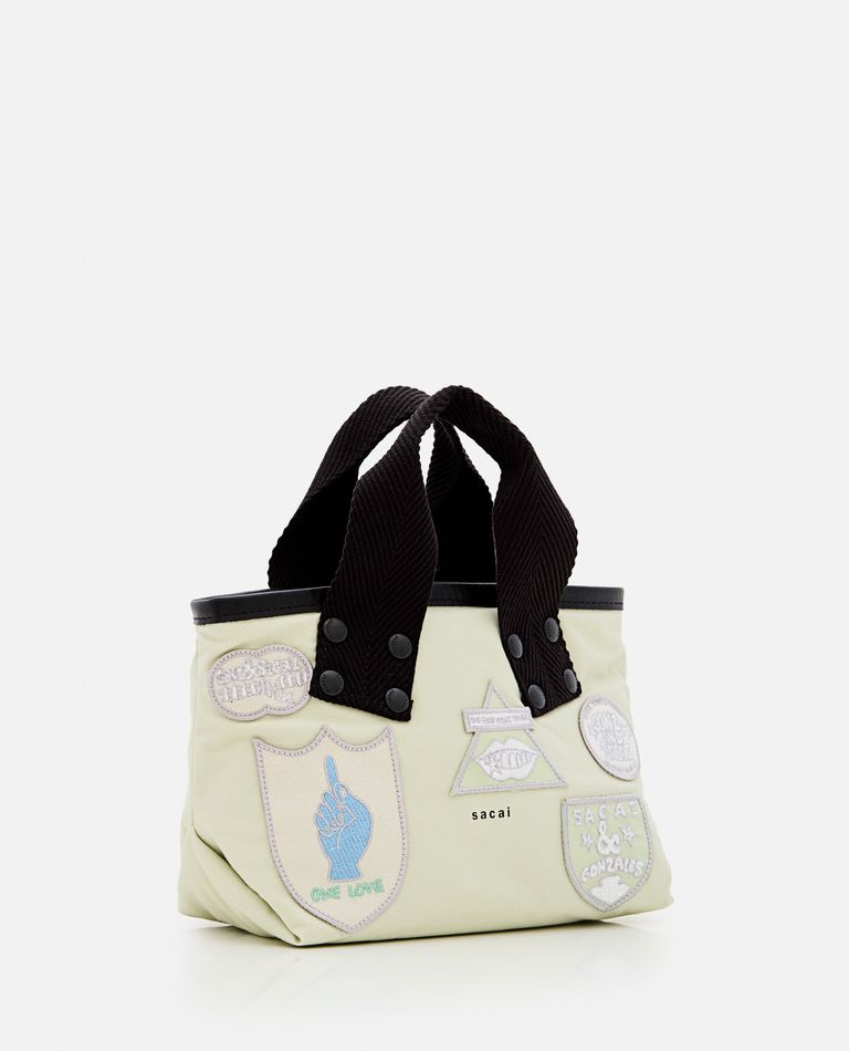 SACAI X MARC GONGALES SMALL PATCH TOTE BAG