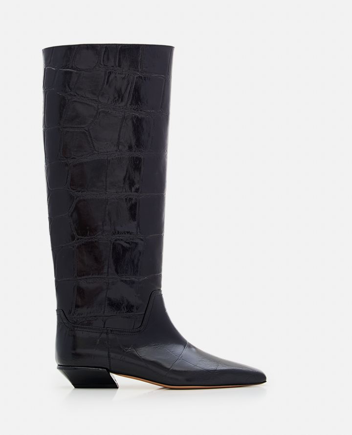 Paris Texas - EMBOSSED CROCO LEATHER BETTINA BOOTS_1