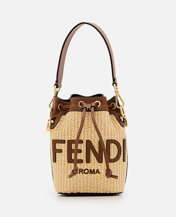 Fendi - MINI MON TRESOR STRAW BUCKET BAG_1