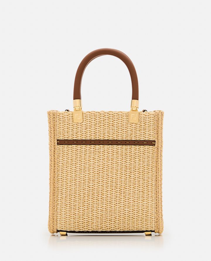 Fendi - SUNSHINE MINI BORSA TOTE IN PAGLIA_4