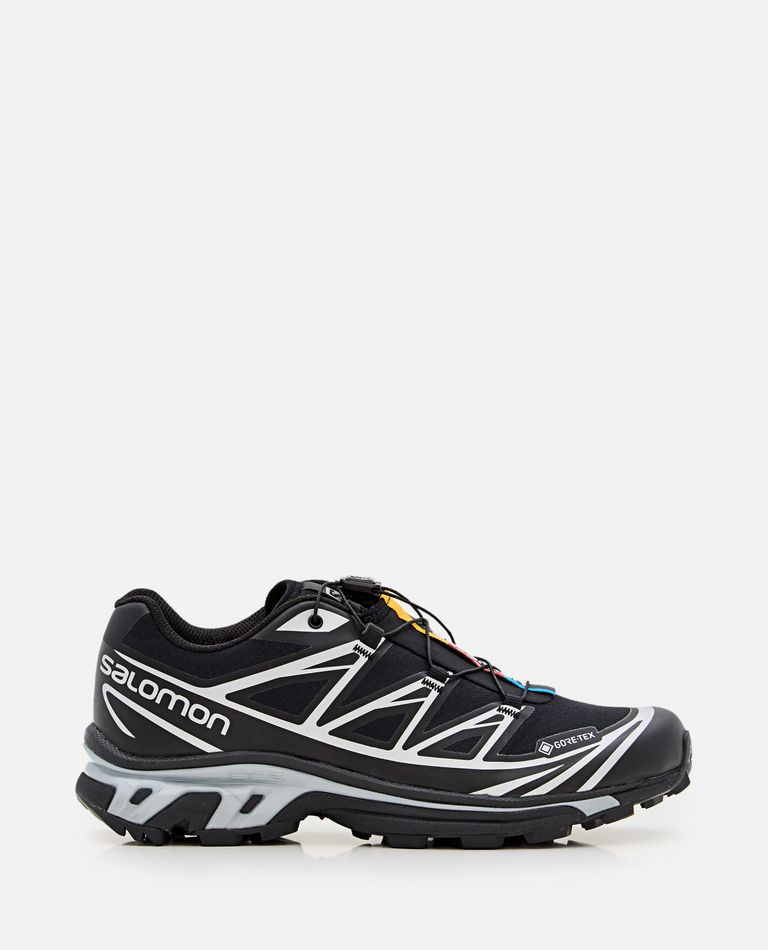 Salomon Performance-driven Xt 6 Gtx Sneakers Featuring Quicklace Technology In Black