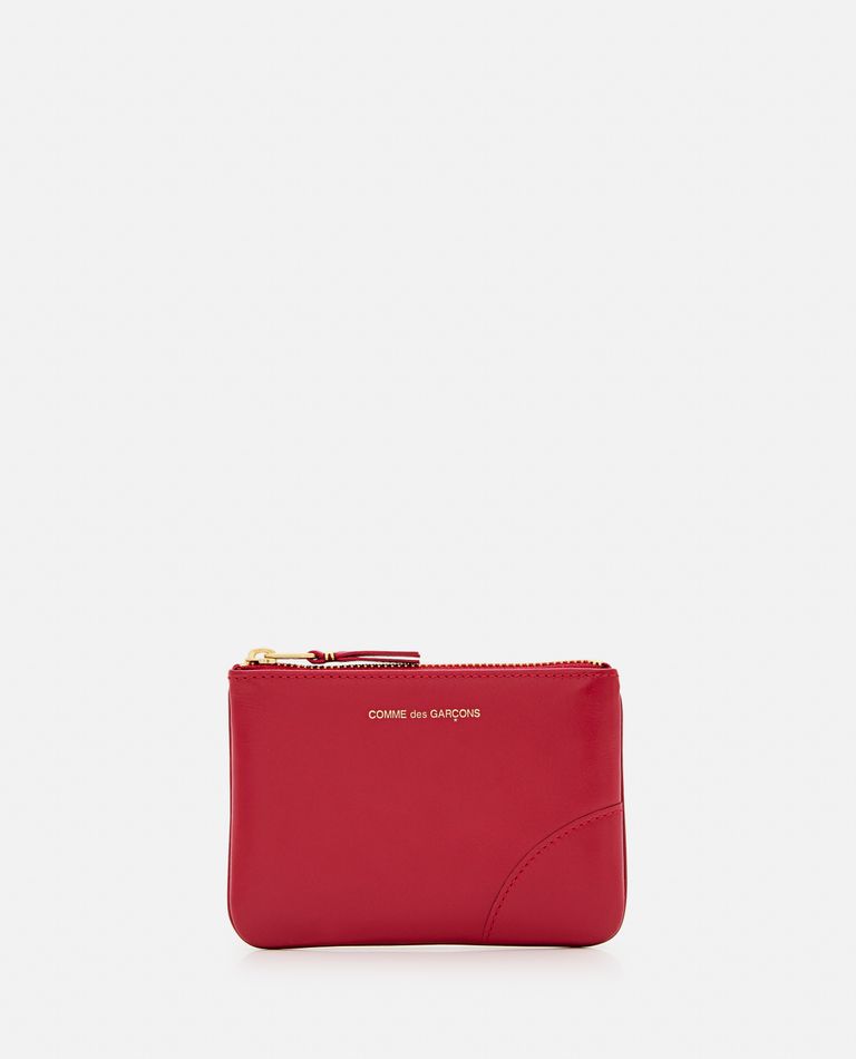 Shop Comme Des Garçons Play Classic Leather Line Wallet In Red