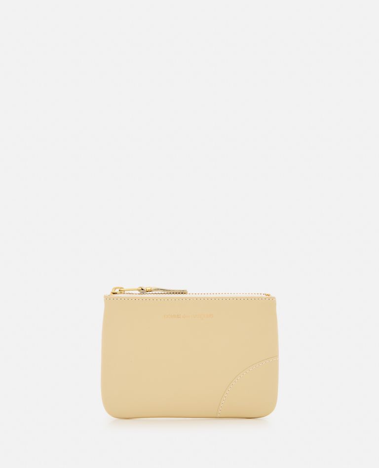 Shop Comme Des Garçons Play Classic Leather Line Wallet In Beige