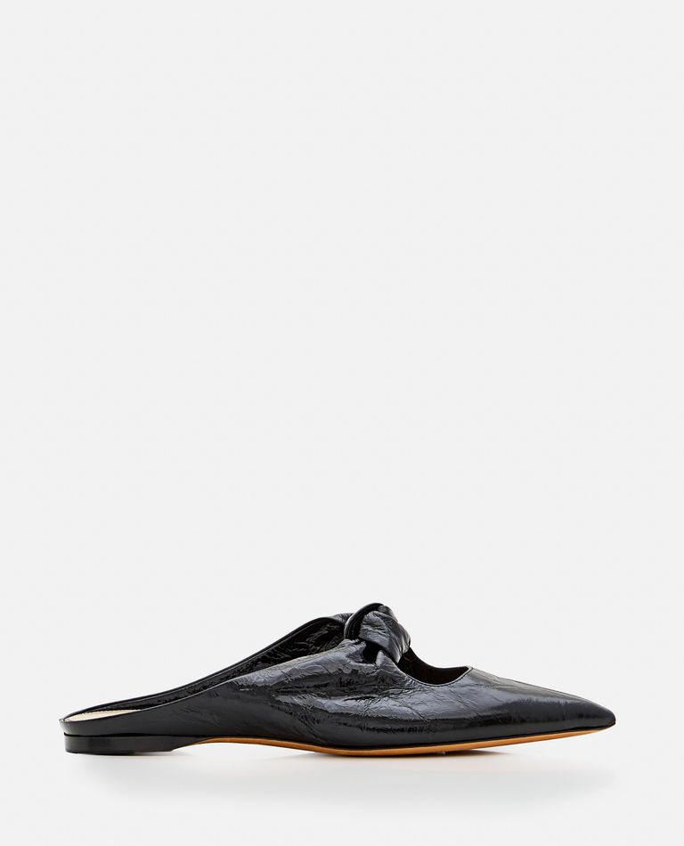 Shop Khaite Rowan Flat Mule In Black