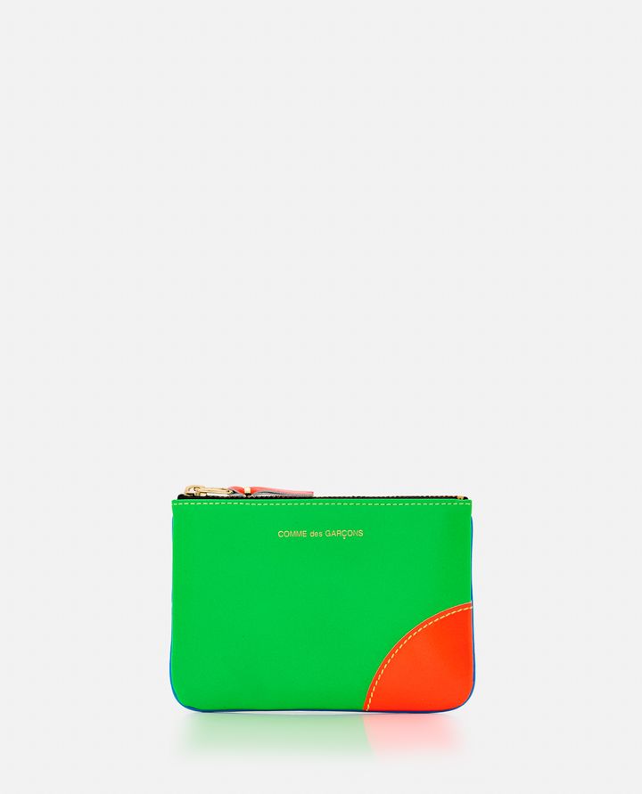 Comme Des Garçons Play - PORTAFOGLIO LINEA PELLE SUPER FLUO_1