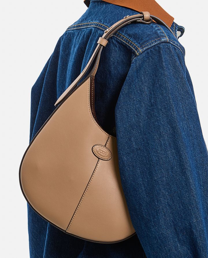 Tod's - MINI HOBO LEATHER SHOULDER BAG_5