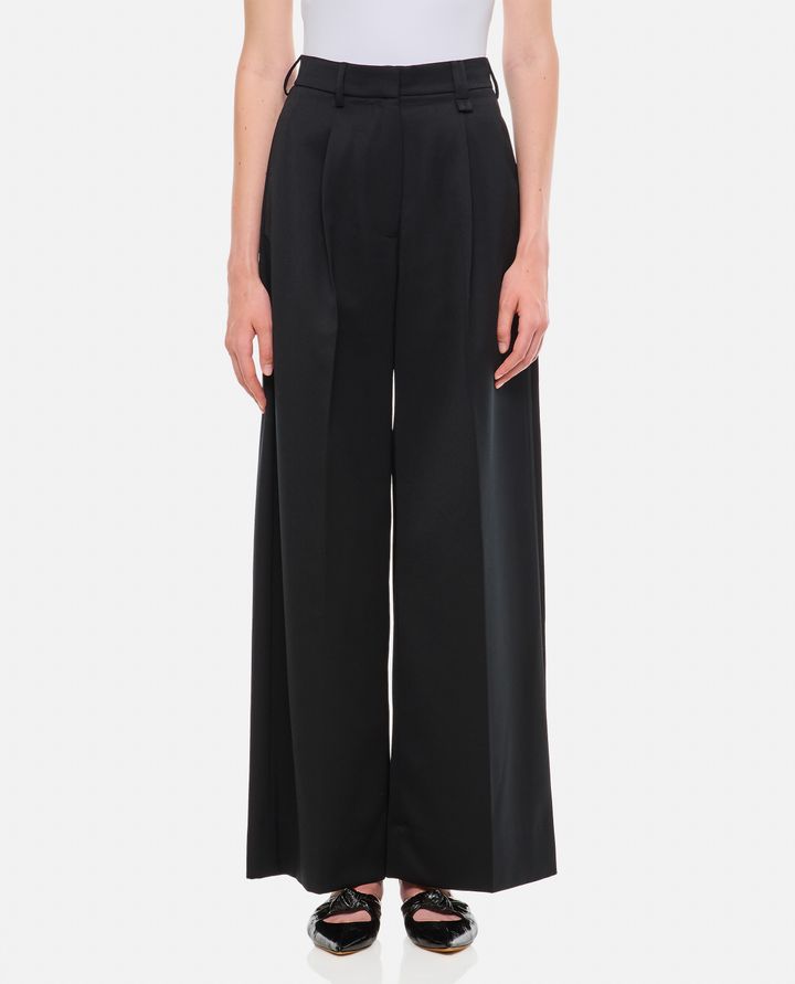 Simone Rocha - PLEATED WIDE LEG TROUSERS_1