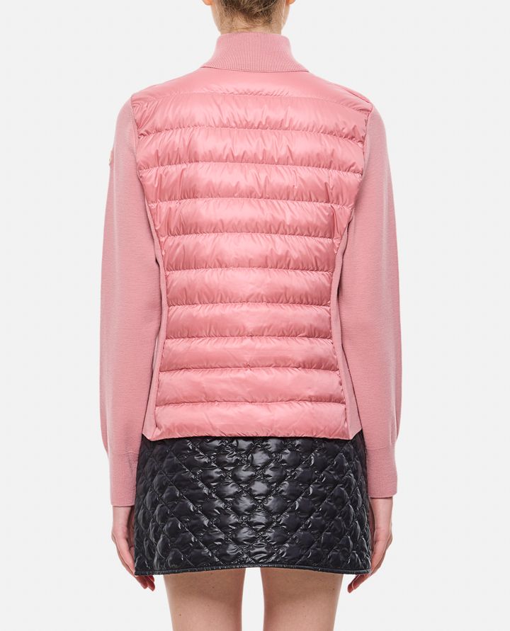 Moncler - KNITTED SLEEVES ZIP-UP JACKET_3