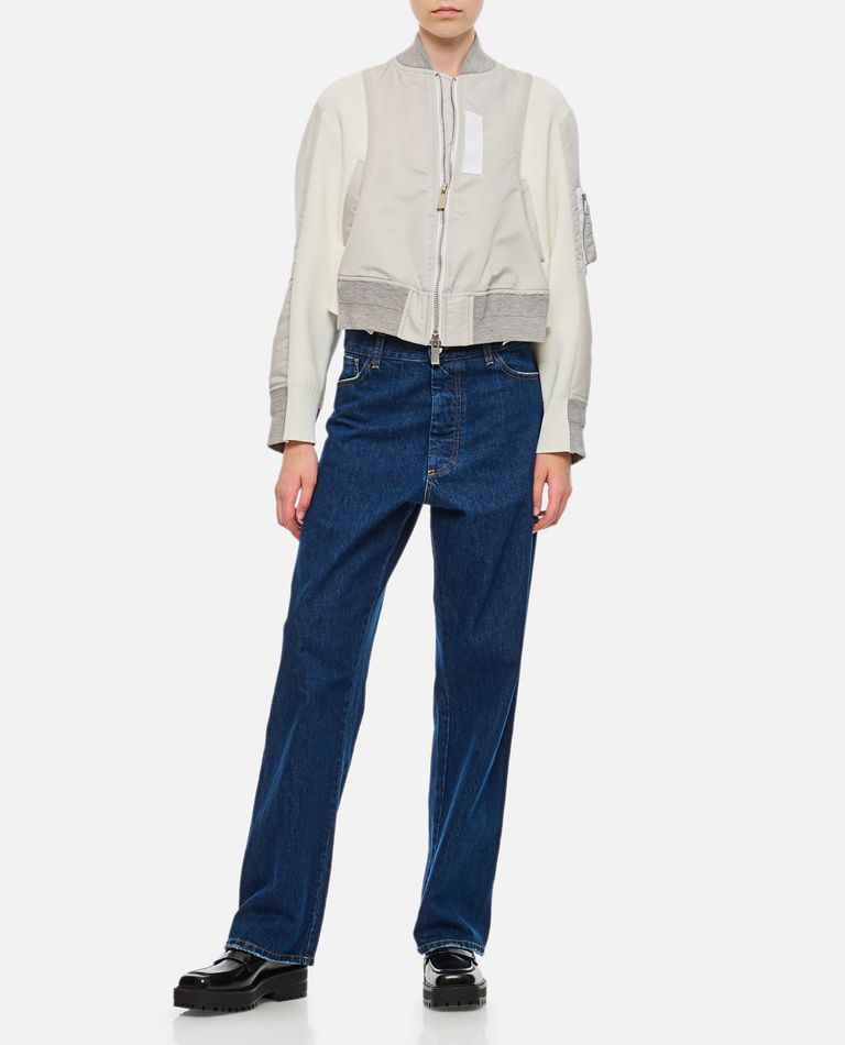 ★sacai★関税込♪NEW♪Nylon Twill x Knit ジャケット Nylon Twill x Knit Blouson | sacai Official Store サカイ