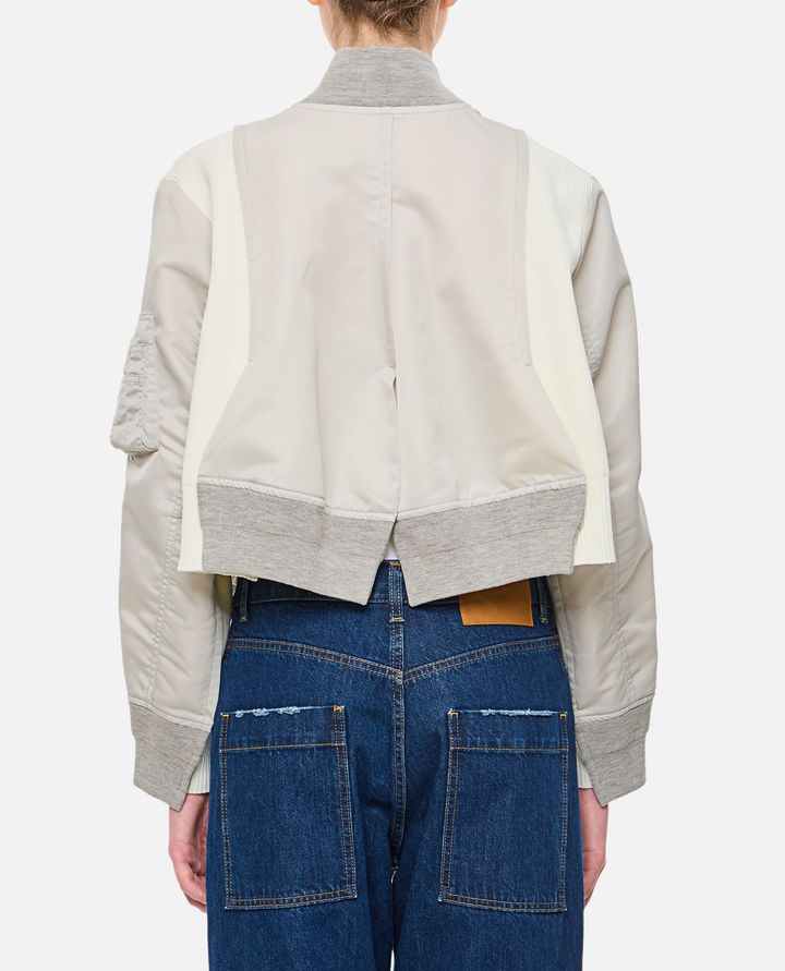 Sacai - NYLON TWILL X KNIT BLOUSON_3