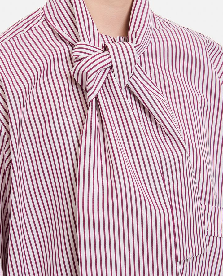 Plan C - CAMICIA A MANICHE LUNGHE CON DETTAGLIO COLLO A FIOCCO_4