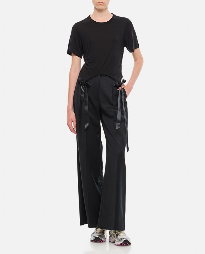 Simone Rocha - EASY T-SHIRT W/ BOW TAILS_2