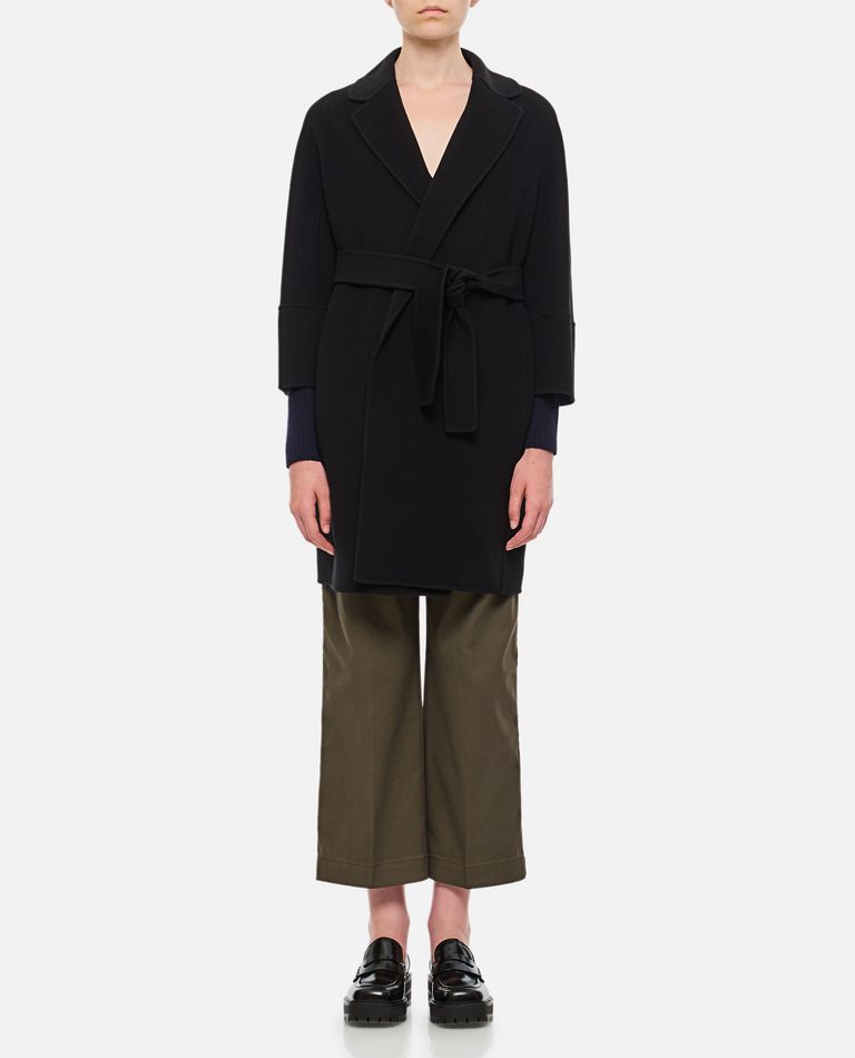 Shop 's Max Mara Arona Open Coat In Black