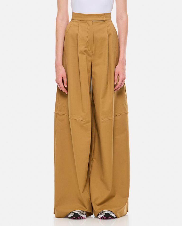 Shop Max Mara Avoriaz Wide Leg Pants In Beige