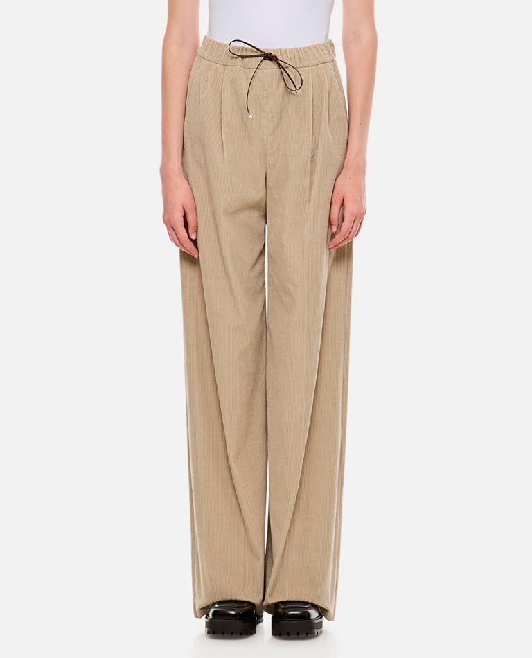 Max Mara Lerici Corduroy Pants In Beige