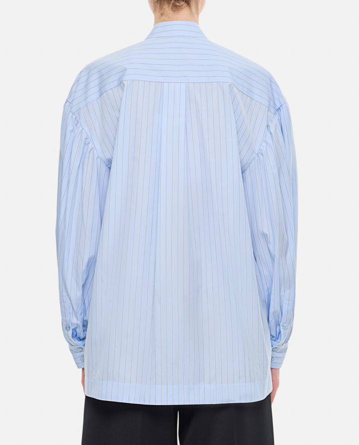 Simone Rocha - PUFF SLEEVE SHIRT W/ FRONT NECK BOW_3