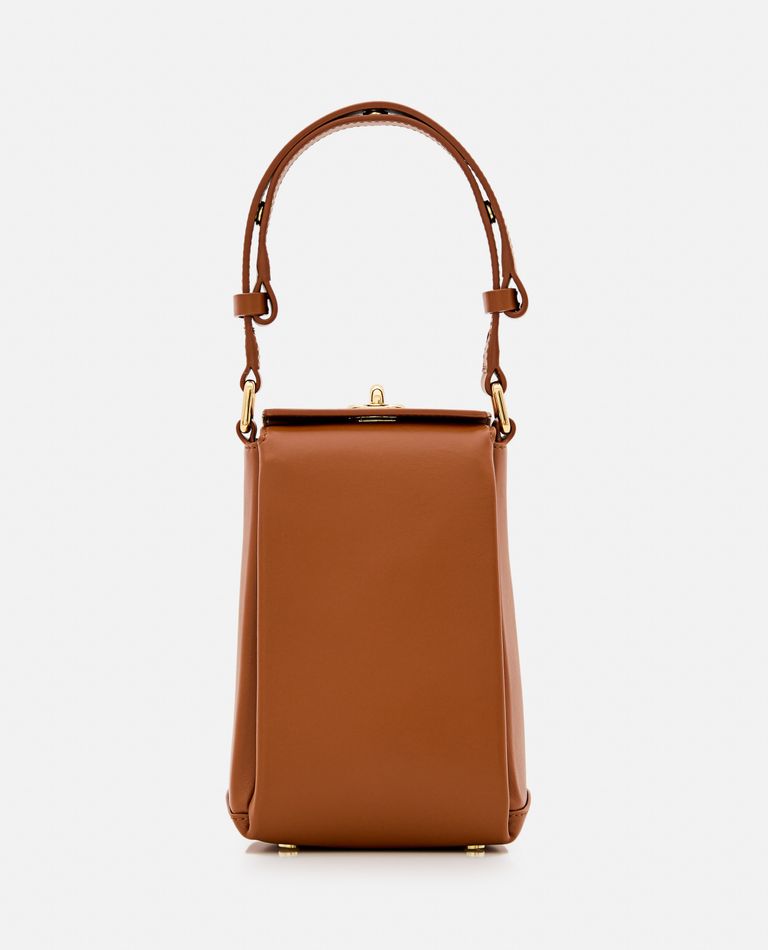 Shop Plan C Leather Handbag In Brown