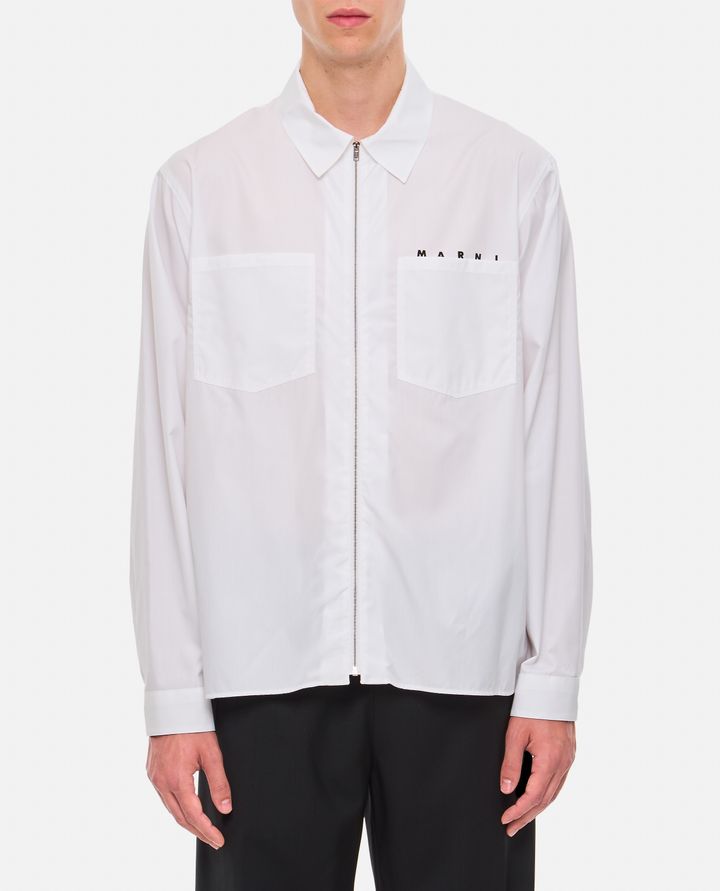 Marni - CAMICIA FULL ZIP IN COTONE_1