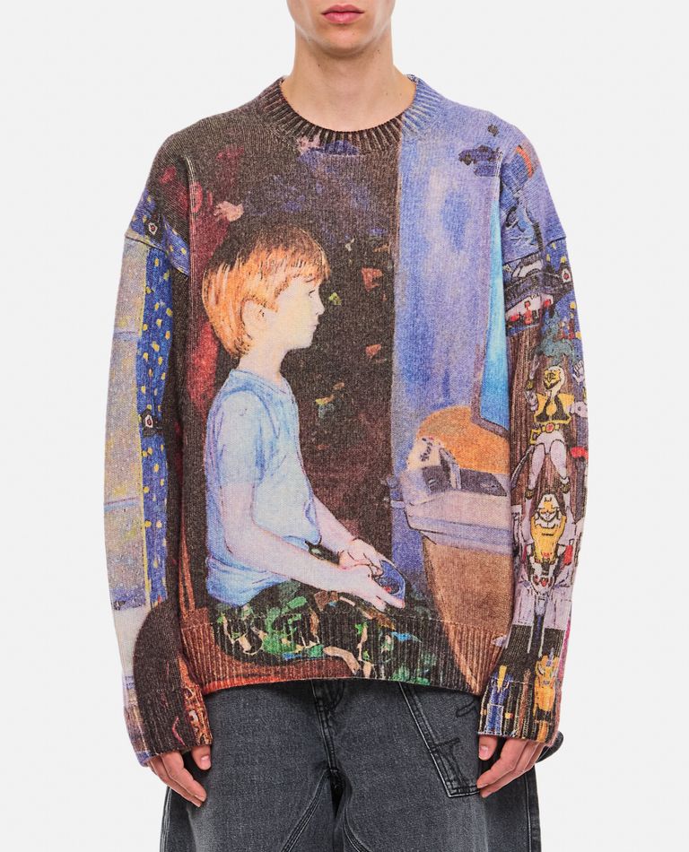 Shop Jw Anderson Printed Jumper In Multicolor