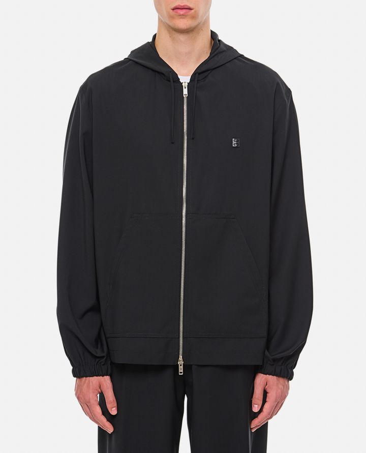 Givenchy - ZIPPED WOOL HOODIE_1