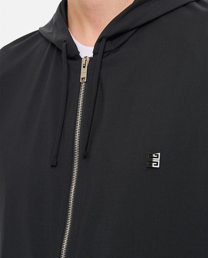 Givenchy - ZIPPED WOOL HOODIE_4