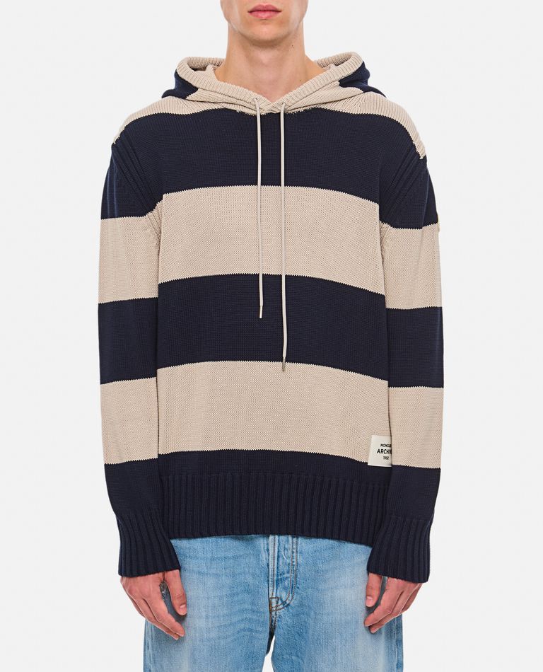 Shop Moncler Hoodie Sweatshirt In Multicolor