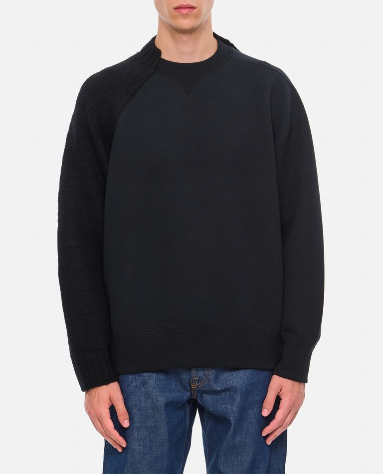 Shop Sacai Knit Sweater In Black