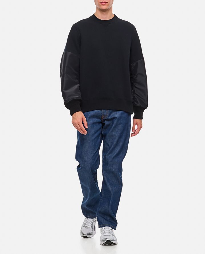 Sacai - TWILL X SPONGE SWEAT PULLOVER_2