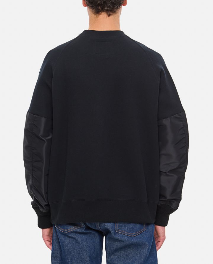 Sacai - TWILL X SPONGE SWEAT PULLOVER_3