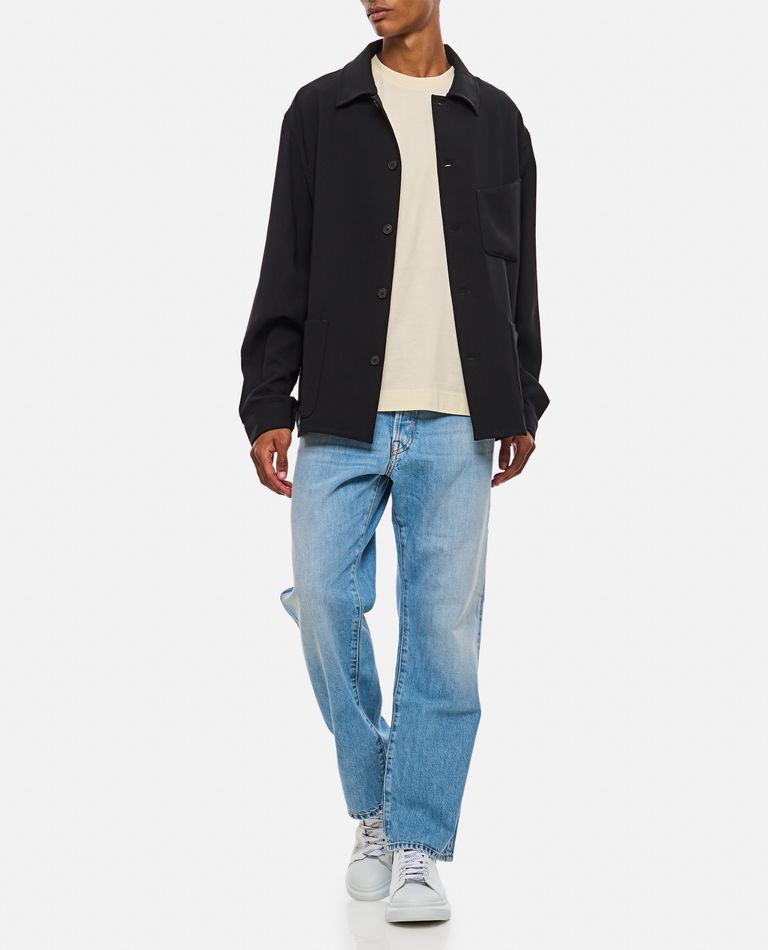 Shop Givenchy Double Face Overshirt In Black