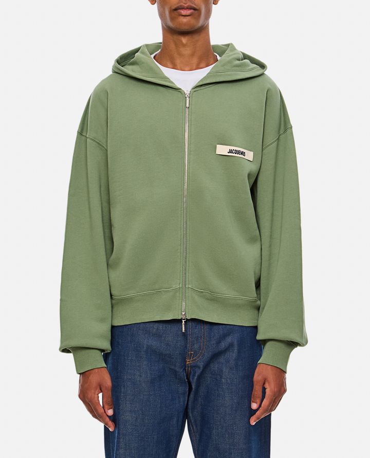 Jacquemus - ZIPPED COTTON SWEATSHIRT_1