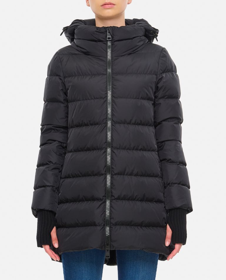 Shop Herno Chamonix A-shape Down Jacket In Black