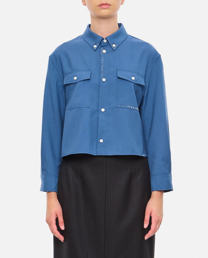 Marni - CROPPED WOOL SHIRT_1