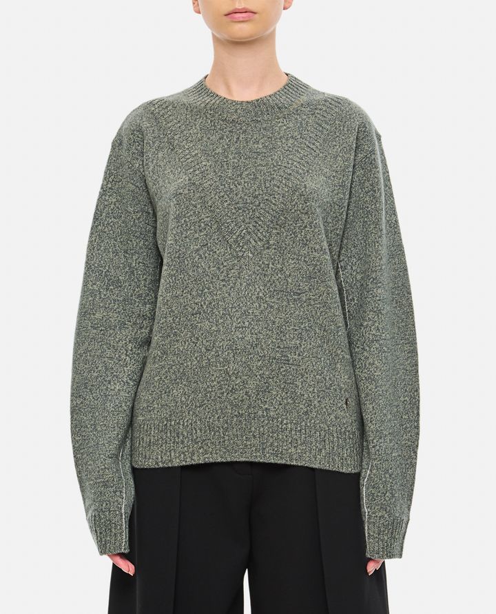 Rabanne - ROUND NECK WOOL AND CASHMERE PULLOVER_1