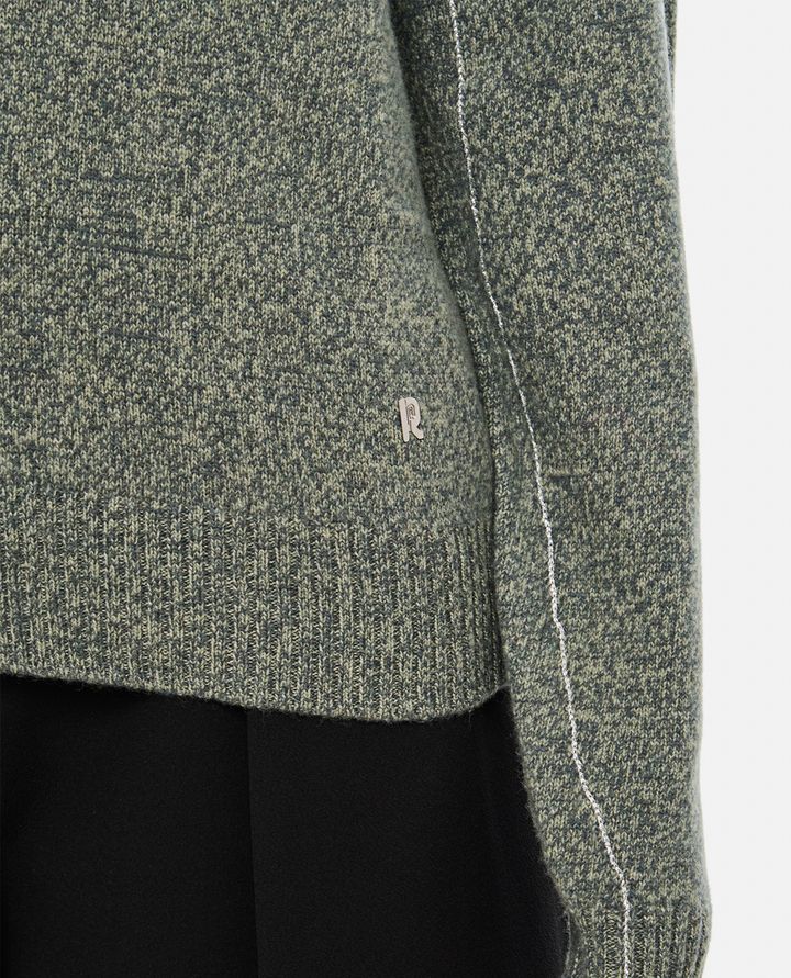 Rabanne - ROUND NECK WOOL AND CASHMERE PULLOVER_4