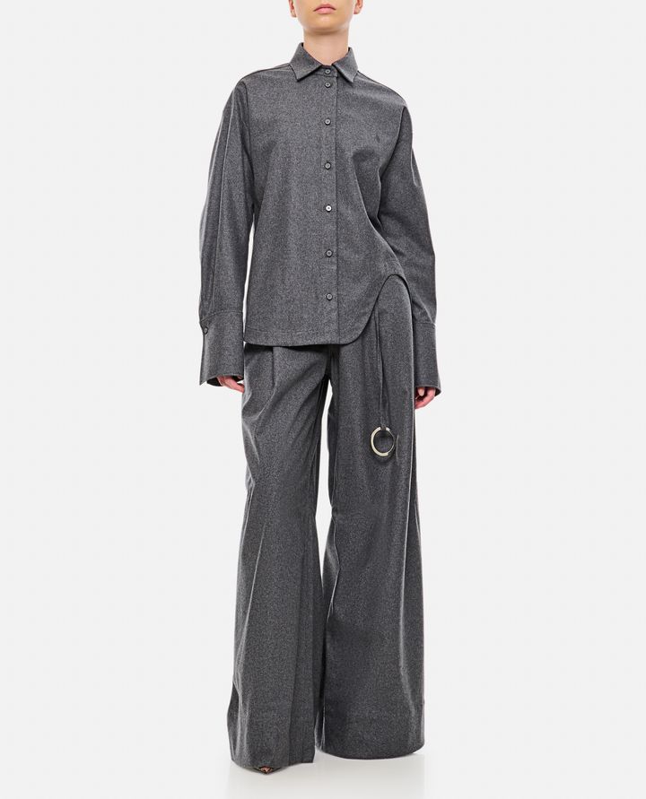 The Attico - WIDE LEG WOOL PANTS_2