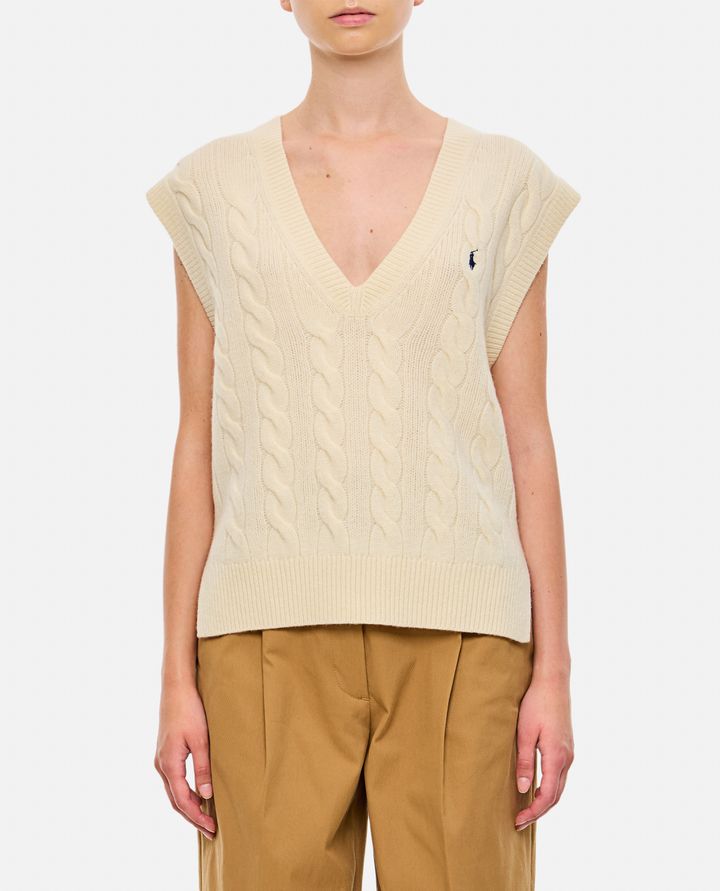 Polo Ralph Lauren - CABLEKNIT SLEEVELESS PULLOVER_1