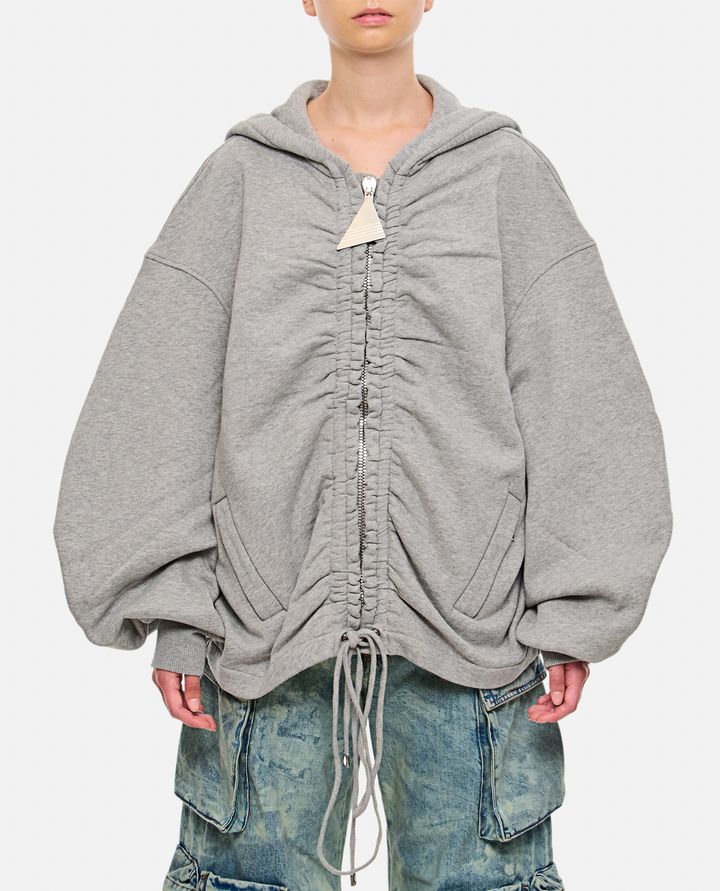 The Attico - ZIPPED OVERSIZE HOODIE_1