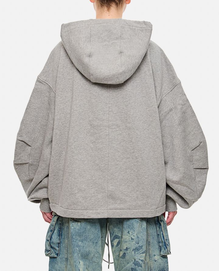 The Attico - ZIPPED OVERSIZE HOODIE_3