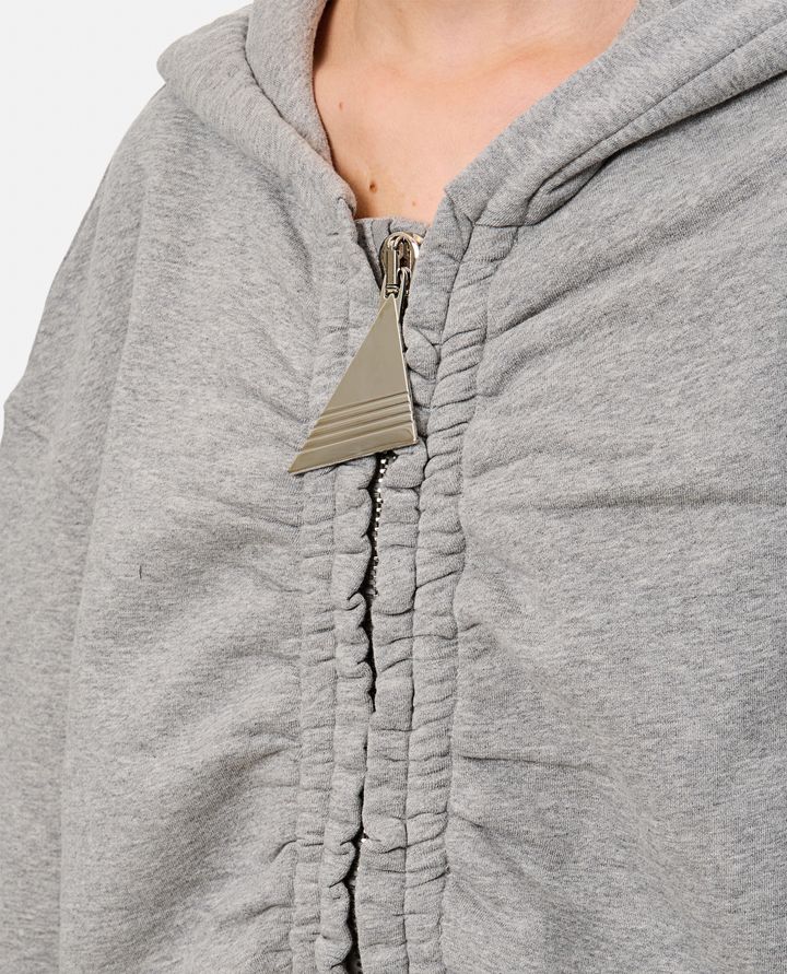 The Attico - ZIPPED OVERSIZE HOODIE_4