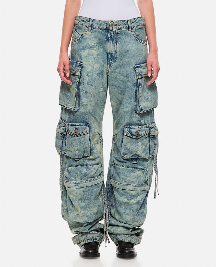 The Attico - FERN CARGO DENIM PANTS_1