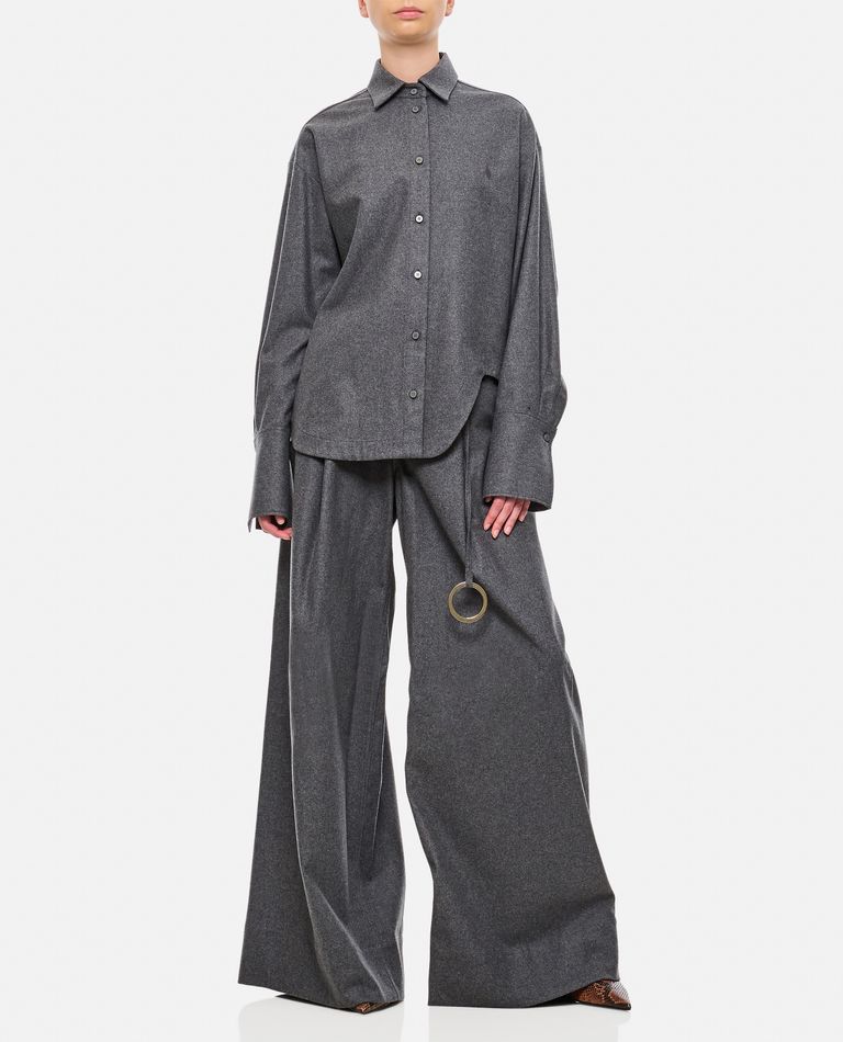 Tシャツ・カットソー THE ATTICO Dark grey wool blend Eliza shirt Eliza' shirt for Women | THE ATTICO®