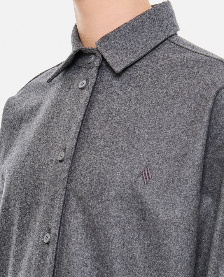 Tシャツ・カットソー THE ATTICO Dark grey wool blend Eliza shirt Eliza' shirt for Women | THE ATTICO®
