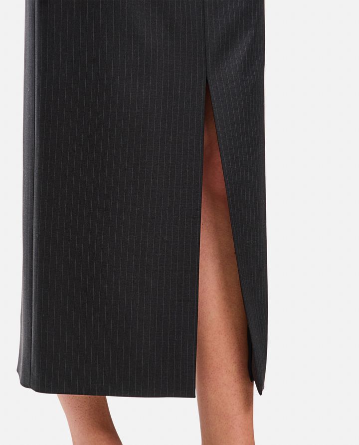 Alexander McQueen - WOOL MIDI SKIRT_4