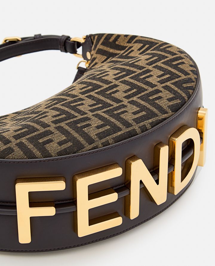 Fendi - SMALL FENDIGRAPHY JACQUARD FF SHOULDER BAG_9